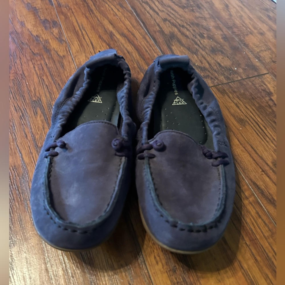 Hush puppy navy blue loaferss